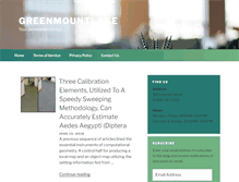 Tablet Screenshot of greenmountlodge.com